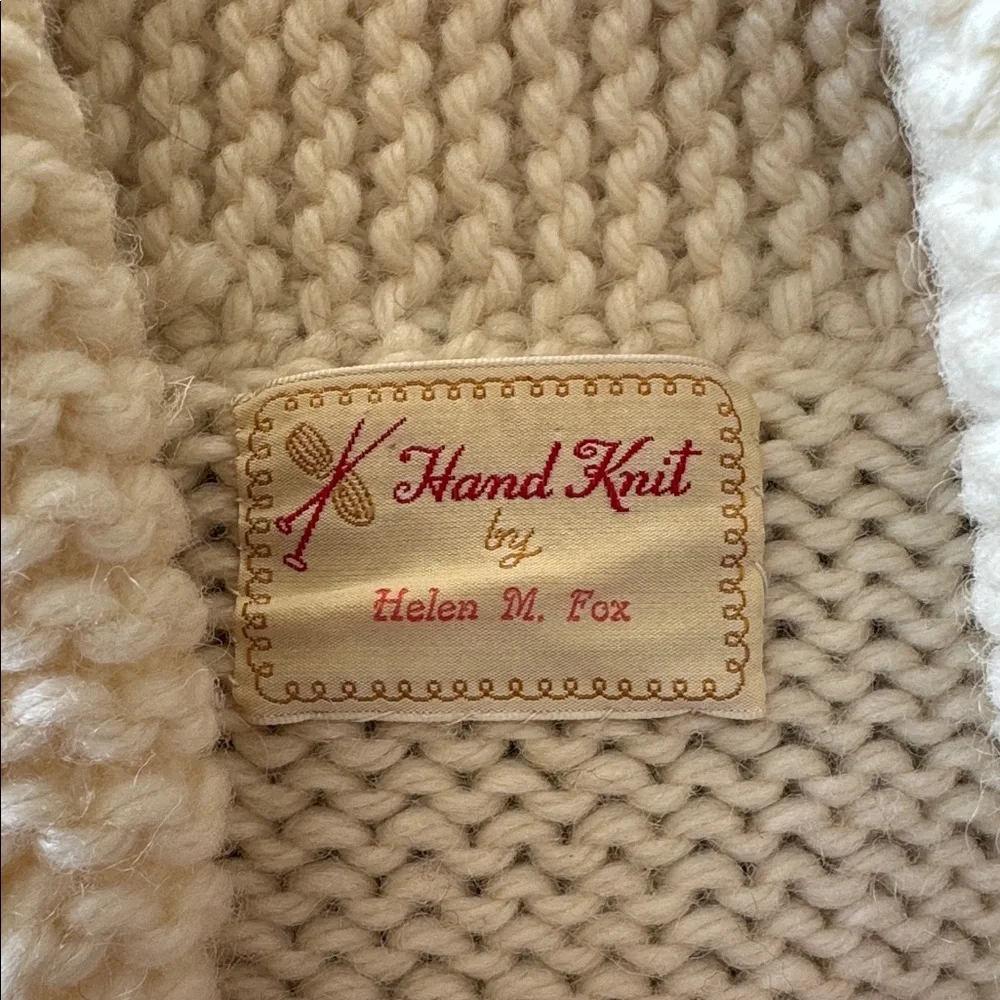 VTG Mary Maxim 1960s Handknit Cardigan - Picture 5 of 11